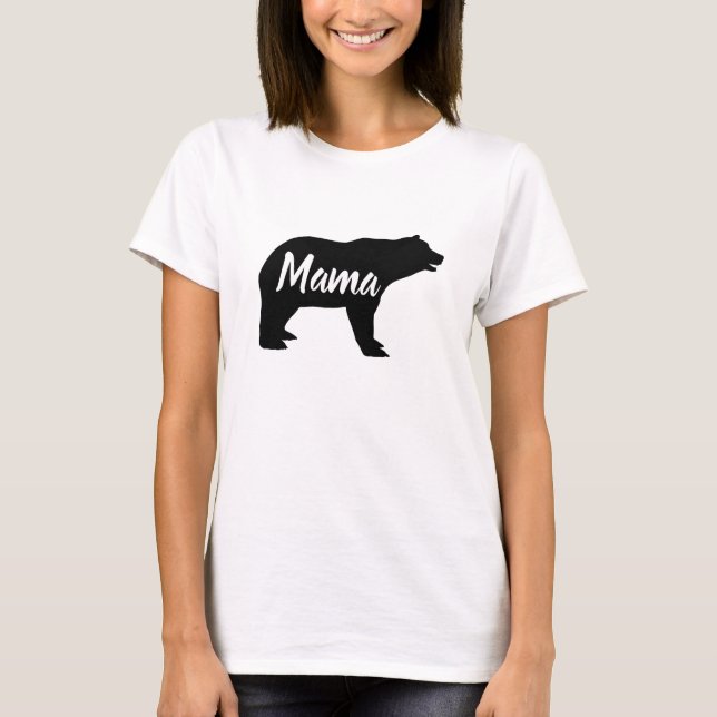 Söta mammor av trädjur t shirt (Framsida)