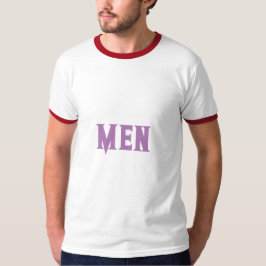 Söta män Text Lavendel Söt mans grundläggande ring T Shirt