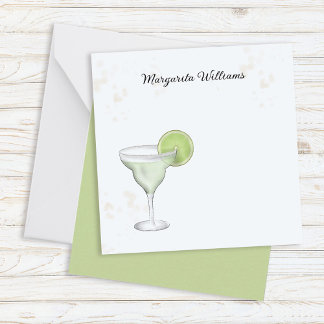 Söta Margaritas Personlig Cocktail Anteckningskort
