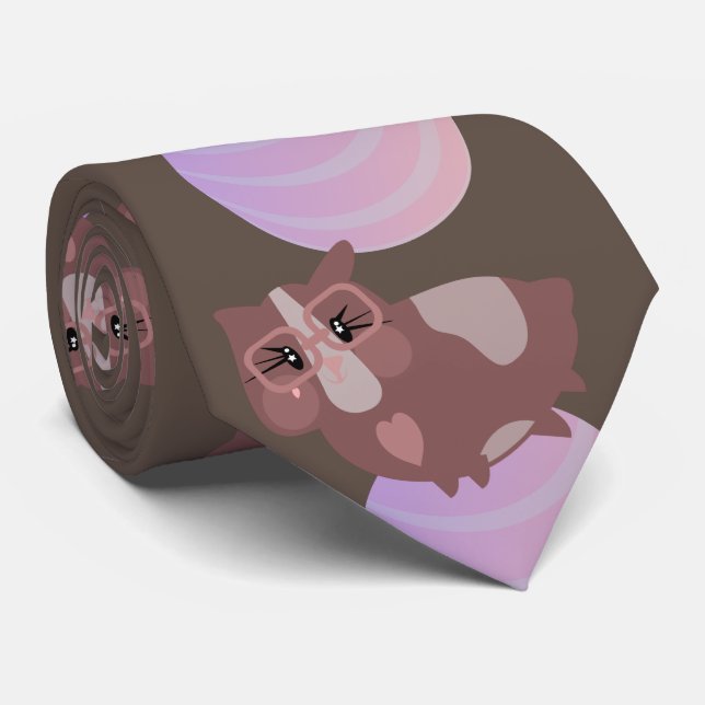 Söta marsvin som tränar slips (Rullad)
