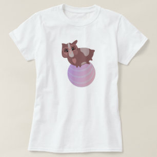 Söta marsvin som tränar t shirt