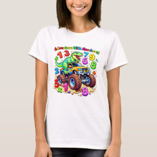 Söta matte siffror Traktor Cartoon T-shirt barn UK