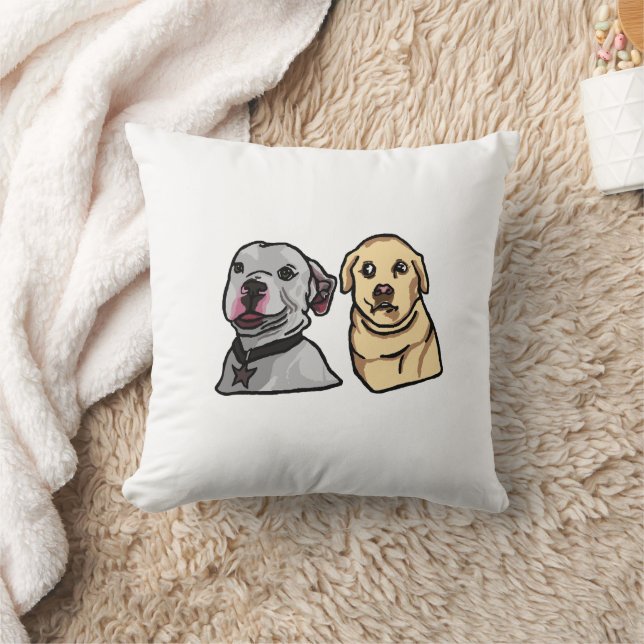 Söta Memoji Hundar Kudde (Filt)