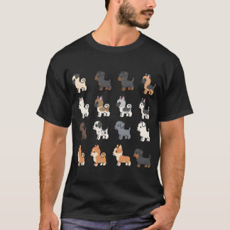 Söta Mini Hundar T Shirt