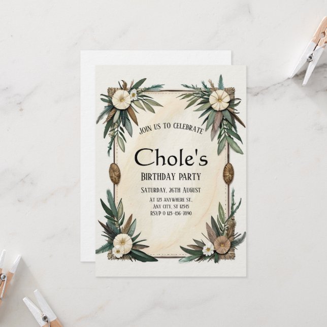  Söta Minnen Dinglar Inbjudningar (Fram/Back In Situ)