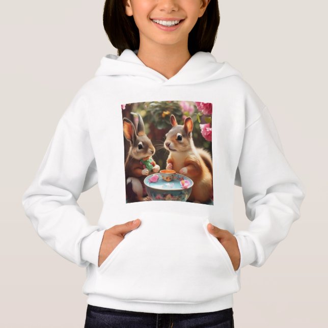 Söta mjuka ludna vänner t shirt (Framsida)
