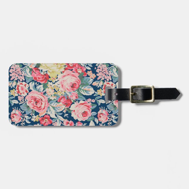 Söta moderna blommande blommor bagagebricka (Horisontell Framsida)