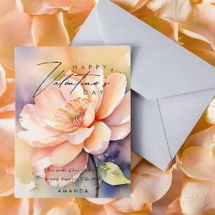 Söta moderna rosor Alla hjärtans dag-kort  Helgkort