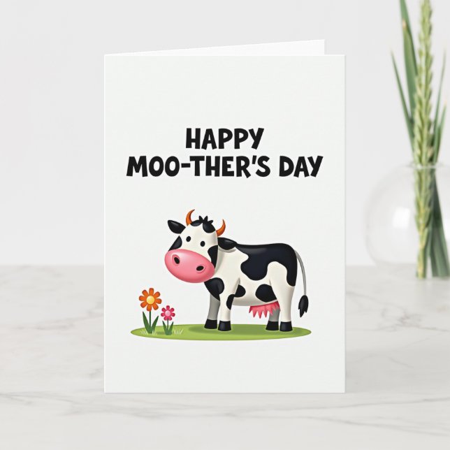 Söta Moothers Dag-kort Kort (Framsida)