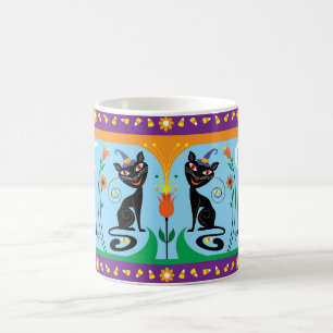Söta Morrhår och Kusliga Blomningar Kaffemugg