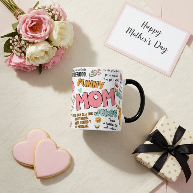 Söta mors dag Roliga mamma typografi citat Magisk Mugg (Skapare uppladdad)