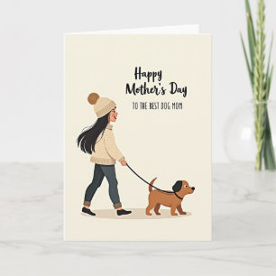 Söta Mors Dag Walk Card Kort