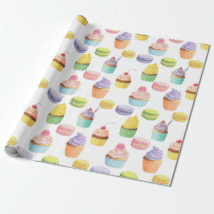 Söta muffinsar av mönster presentpapper
