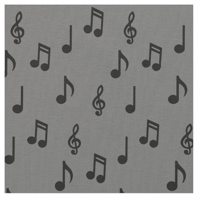 Söta Noter Musiker Lärare Tyg (Närbild)