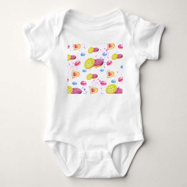 Söta nötter med färgglas mönster t shirt (Framsida)