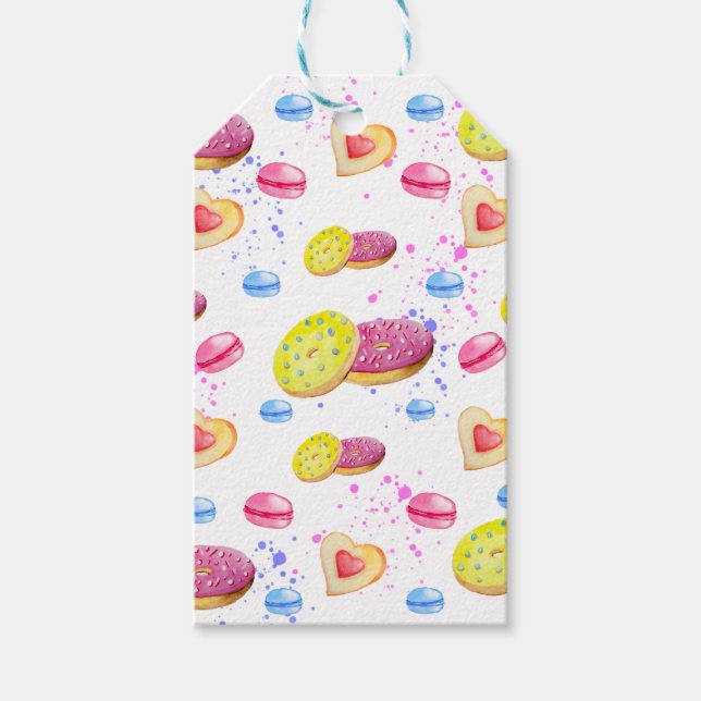 Söta nötter med färgglas presentetikett (Framsidan)