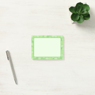 Söta och blommande gröna kronblad Post It-lappar Post-it Block