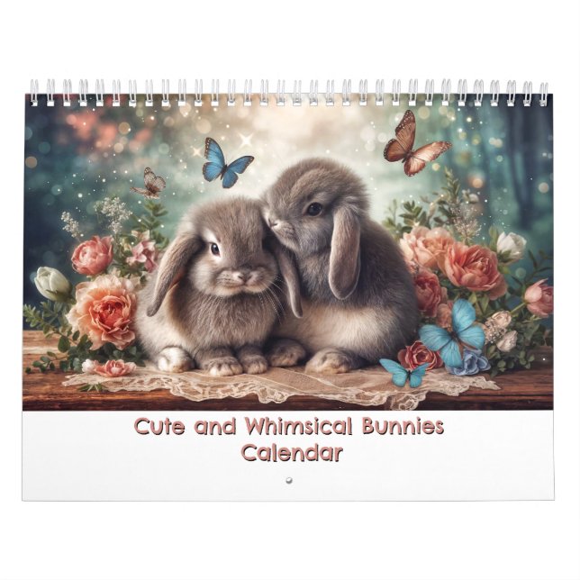 Söta och fantasifulla kanin-kalender kalender (Omslag)