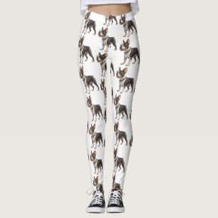 Söta och färgglada Boston Terrier Leggings