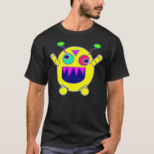 Söta och galna monster tee shirt