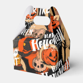 Söta och läskiga Halloween kusliga vibbar Presentaskar
