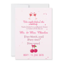 Söta och roliga drinkar Övning middag för bröllop 