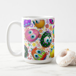 Söta och roliga påskägg tecknad film kaffemugg