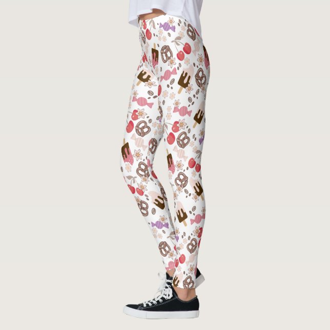 Söta och salta Mönster Leggings (Vänster)