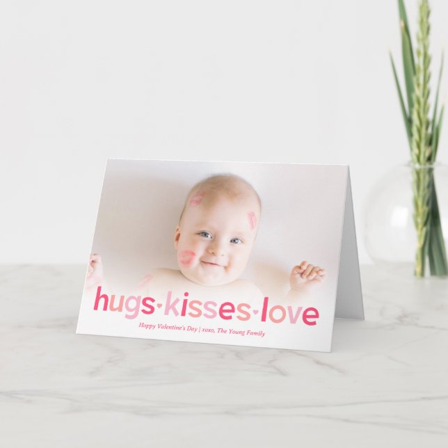 Söta Önskemål Editable Färg Valentinkortet Helgkort (Framsida)