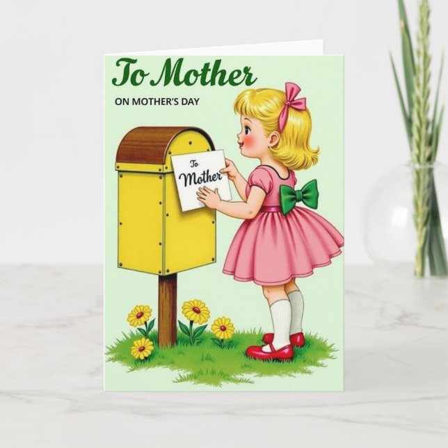 Söta önskningar till mamma-kort kort (Framsida)