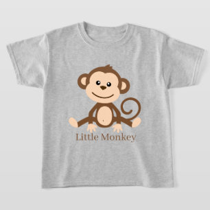 Söta, opisexbarn, liten apa lägg till text T-Shirt