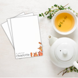 Söta orange seriekatter namn post-it block