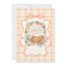 Söta Paj Pumpkin Pie Baby Tillkännagivande