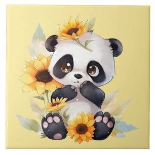 söta Panda björn älskare Kakelplatta