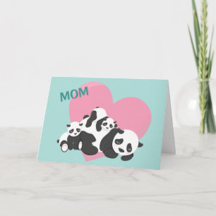 Söta Panda Björn Babys Mors Dag Kort