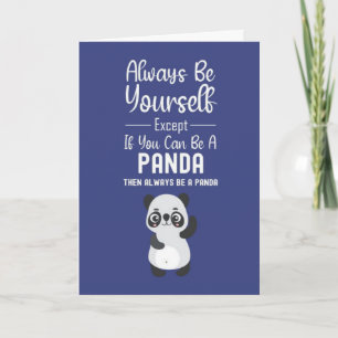 Söta Panda-kort Rolig Djurhumor Djur Kort