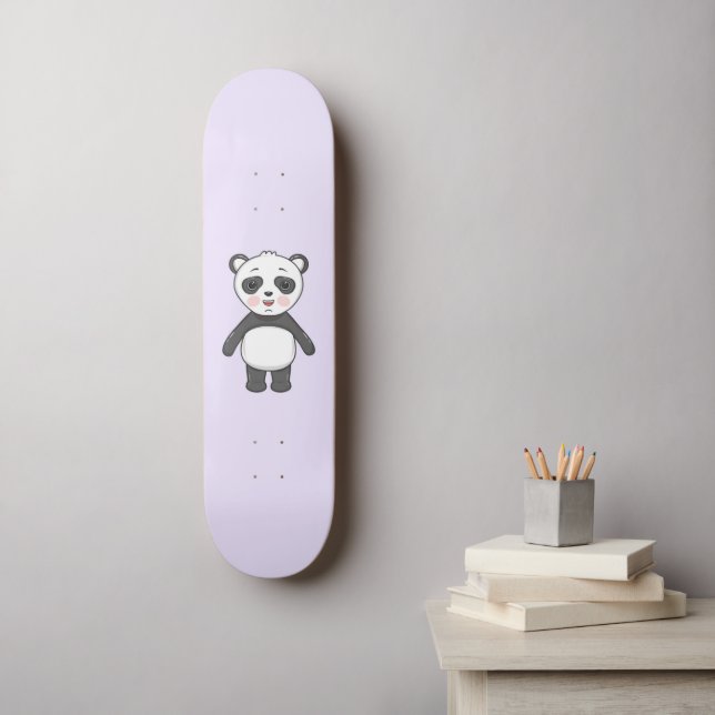 Söta Panda Mini Skateboard Bräda 18,5 Cm (Väggkonst)