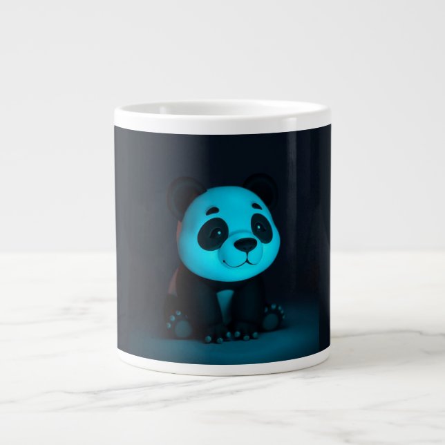 Söta Panda-vibbar Jumbo Mugg (Framsidan)