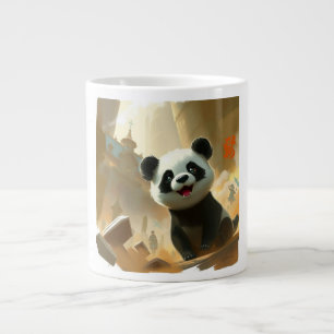 Söta Panda-vibbar Jumbo Mugg