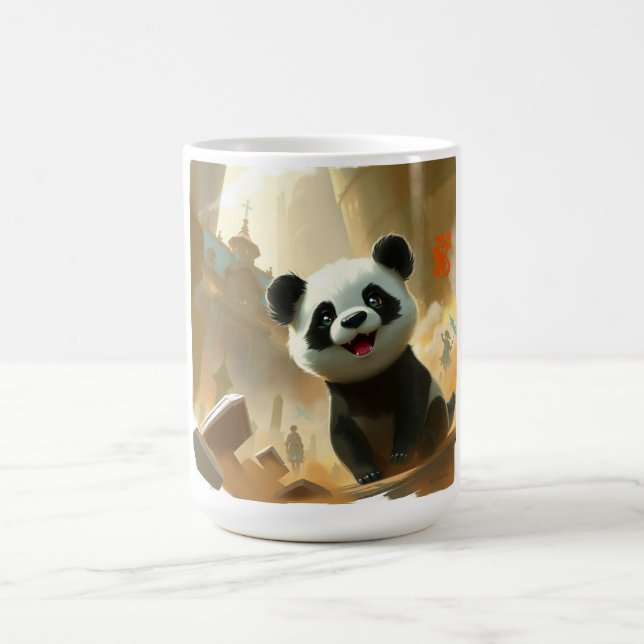 Söta Panda-vibbar Kaffemugg (Center)