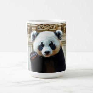 Söta Panda-vibbar Kaffemugg