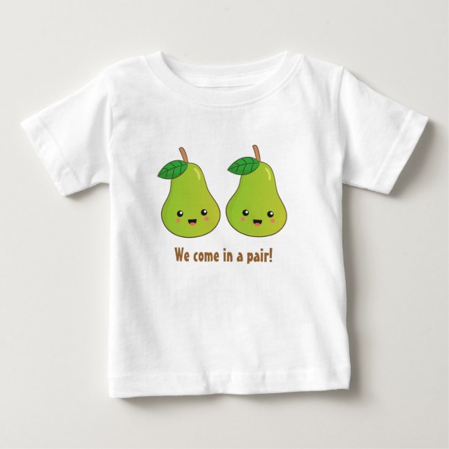 Söta päron som kommer i par t shirt (Framsida)