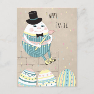 Söta påskägg & Humpty Dumpty Helg Vykort