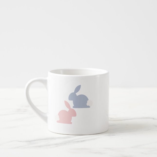 Söta påskharar espressomugg (Vänster)