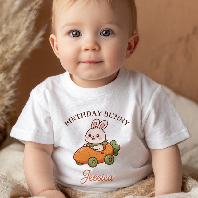 Söta påskharens 1-års födelsedagsfest t shirt (Skapare uppladdad)