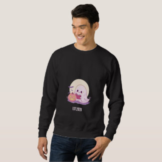 Söta Pastell Goth Spökliknande Läsebok Cute Spooky Lång Ärmad Tröja