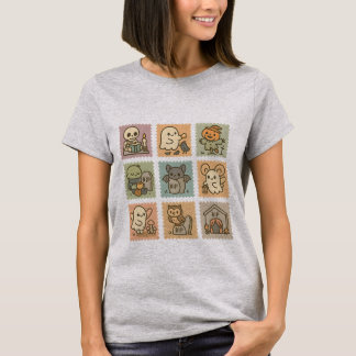 Söta Pastell Halloween-stämplar, Kawaii-spöken T Shirt