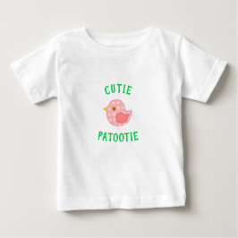 Söta Patootie Rosa Fågel Snygga Tjejer T-Shirt