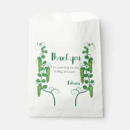 Söta pea-babydusch Favor Bagor