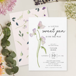Söta Pea Flowers | Barnskor för flickor Inbjudningar